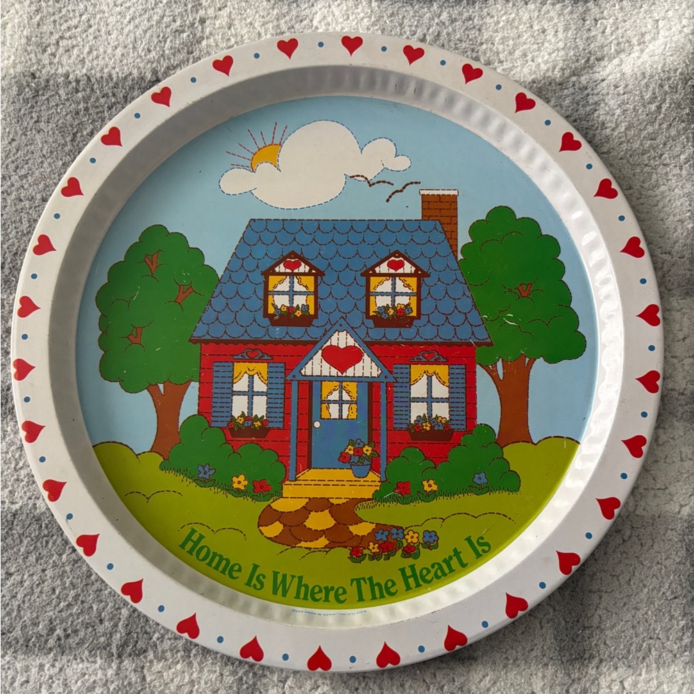 Vintage Home is Where the Heart is Plate